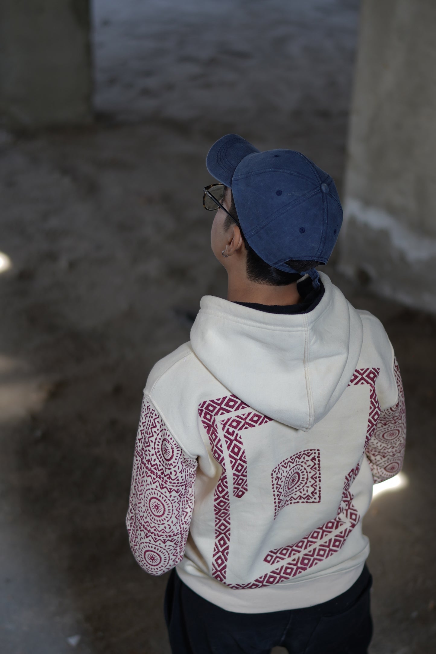 Cream color pehchan hoodie II