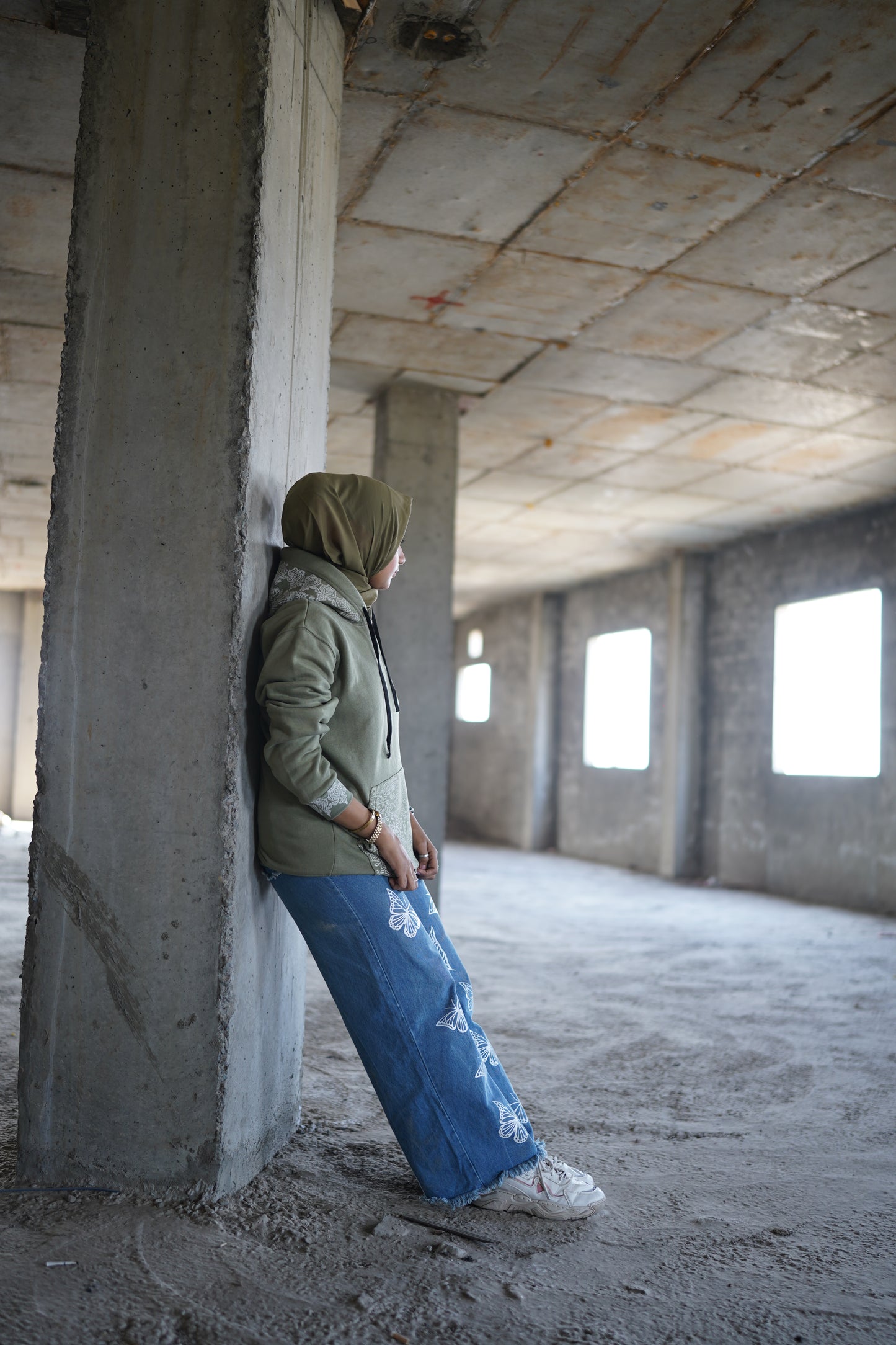 Olive Green Pehchan hoodie V