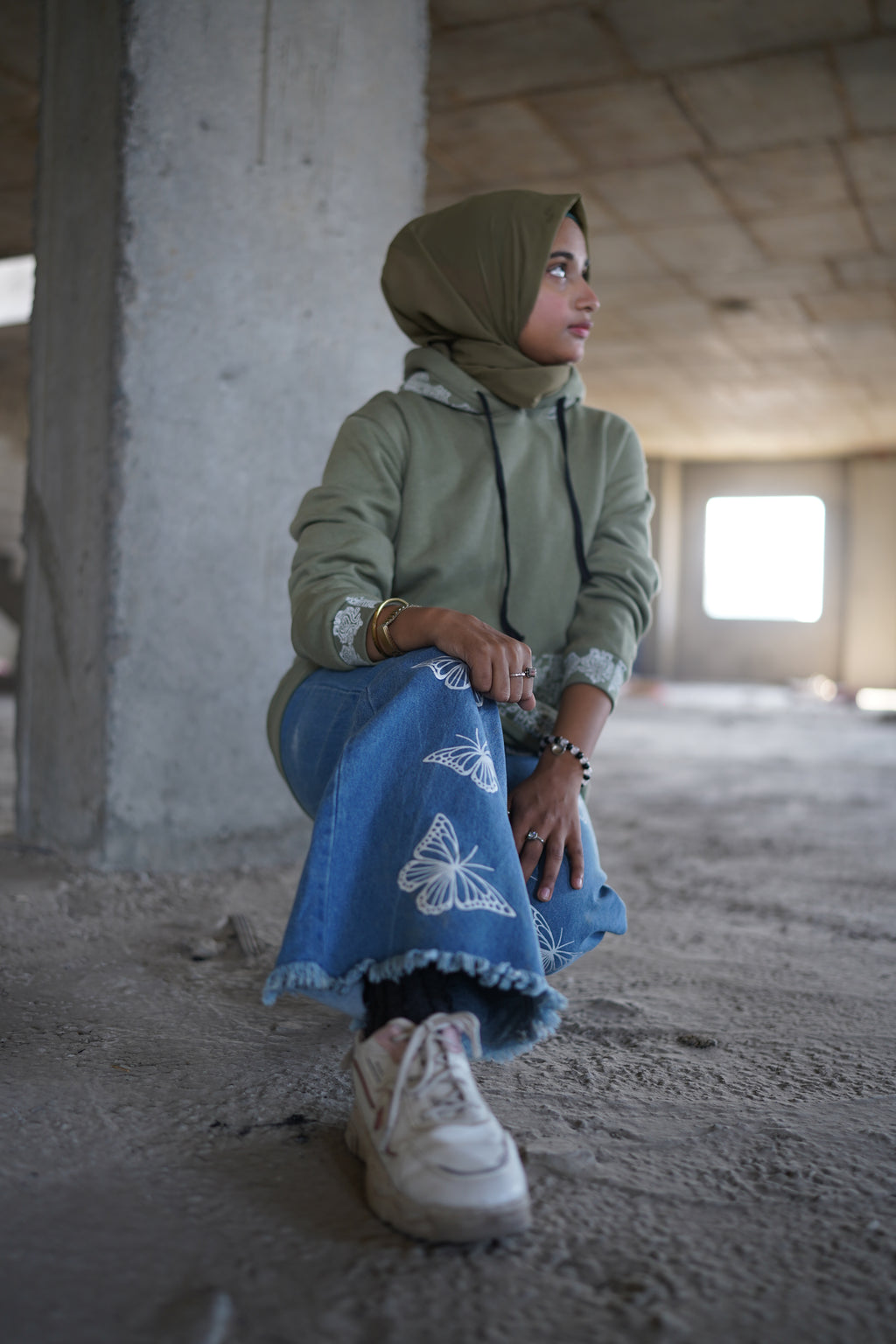 Olive Green Pehchan hoodie V