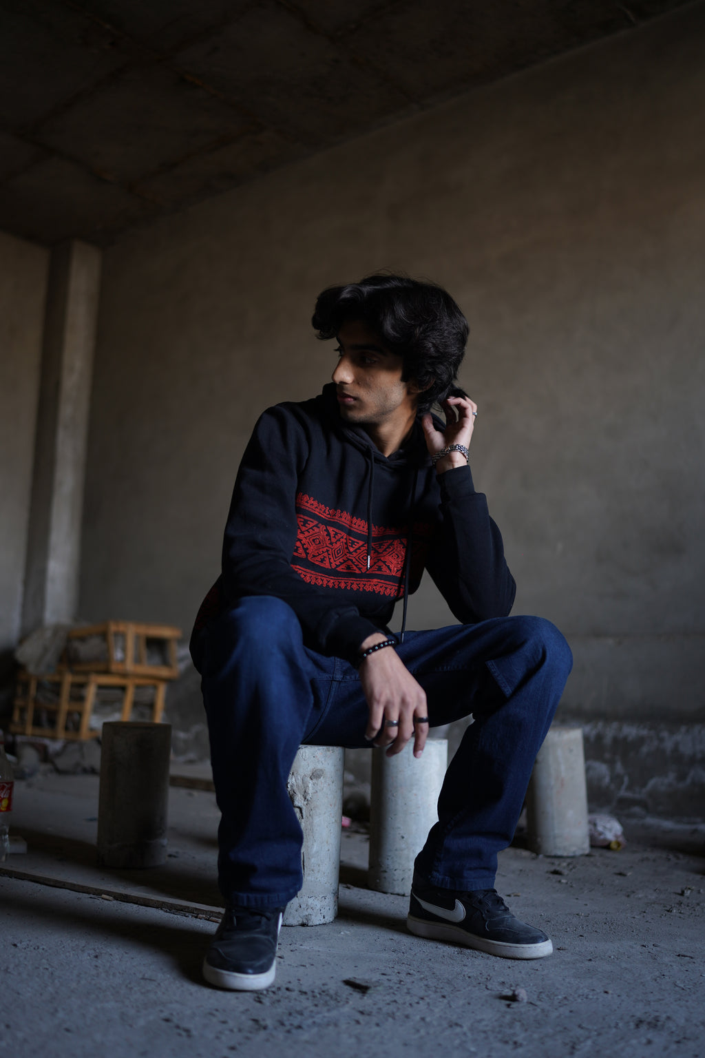 II black Pehchan hoodie III