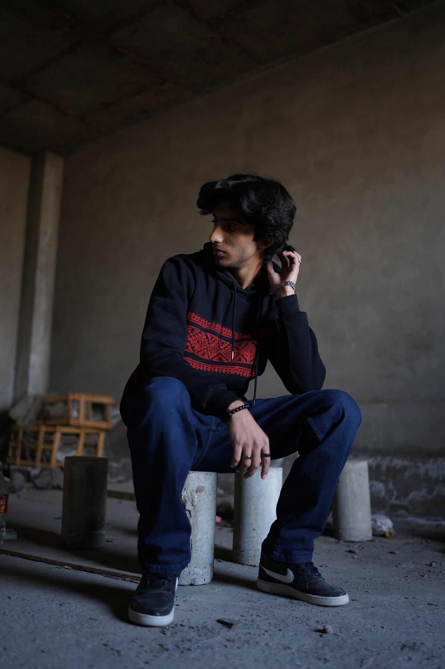 II black Pehchan hoodie III