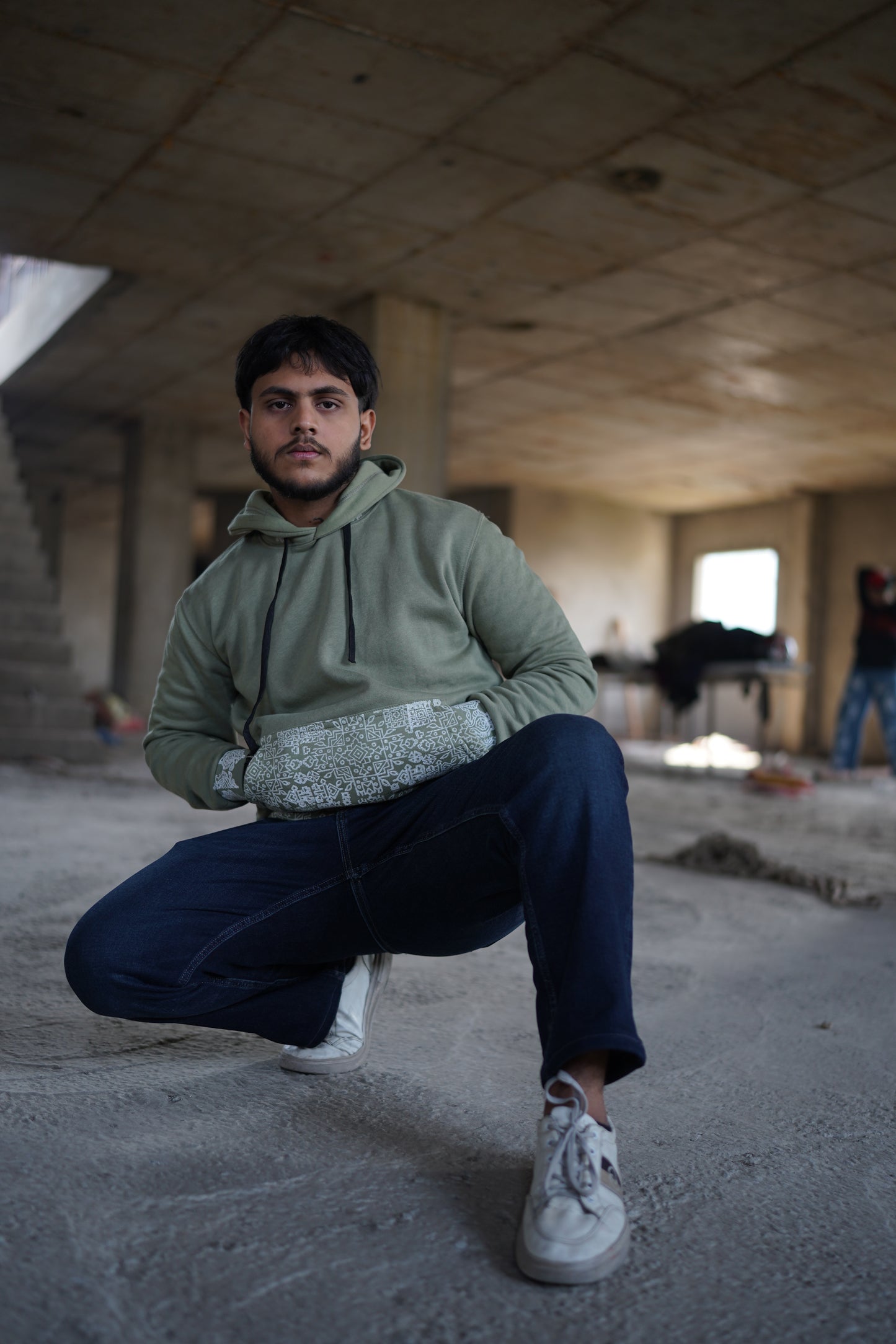 Olive Green Pehchan hoodie V