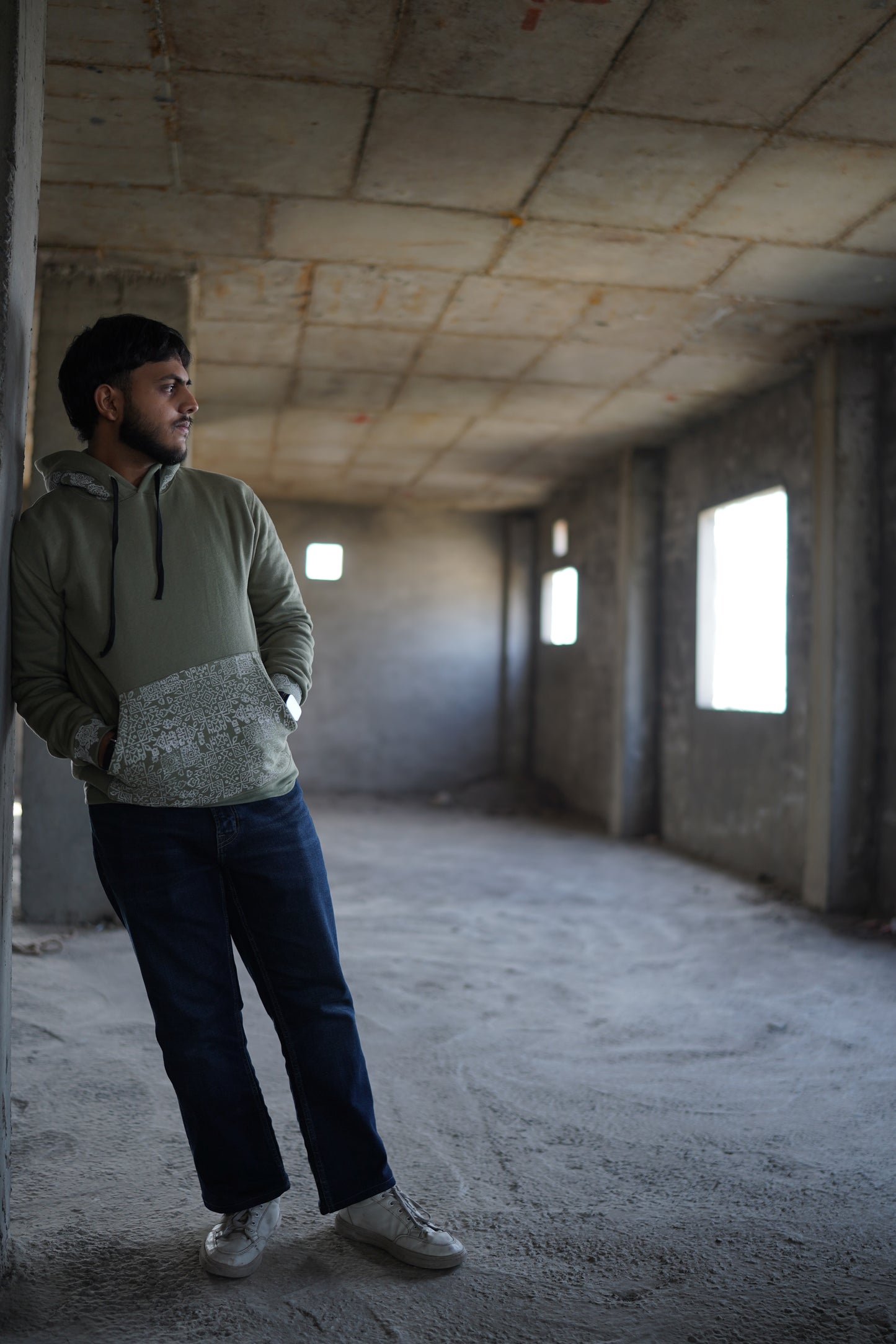 Olive Green Pehchan hoodie V