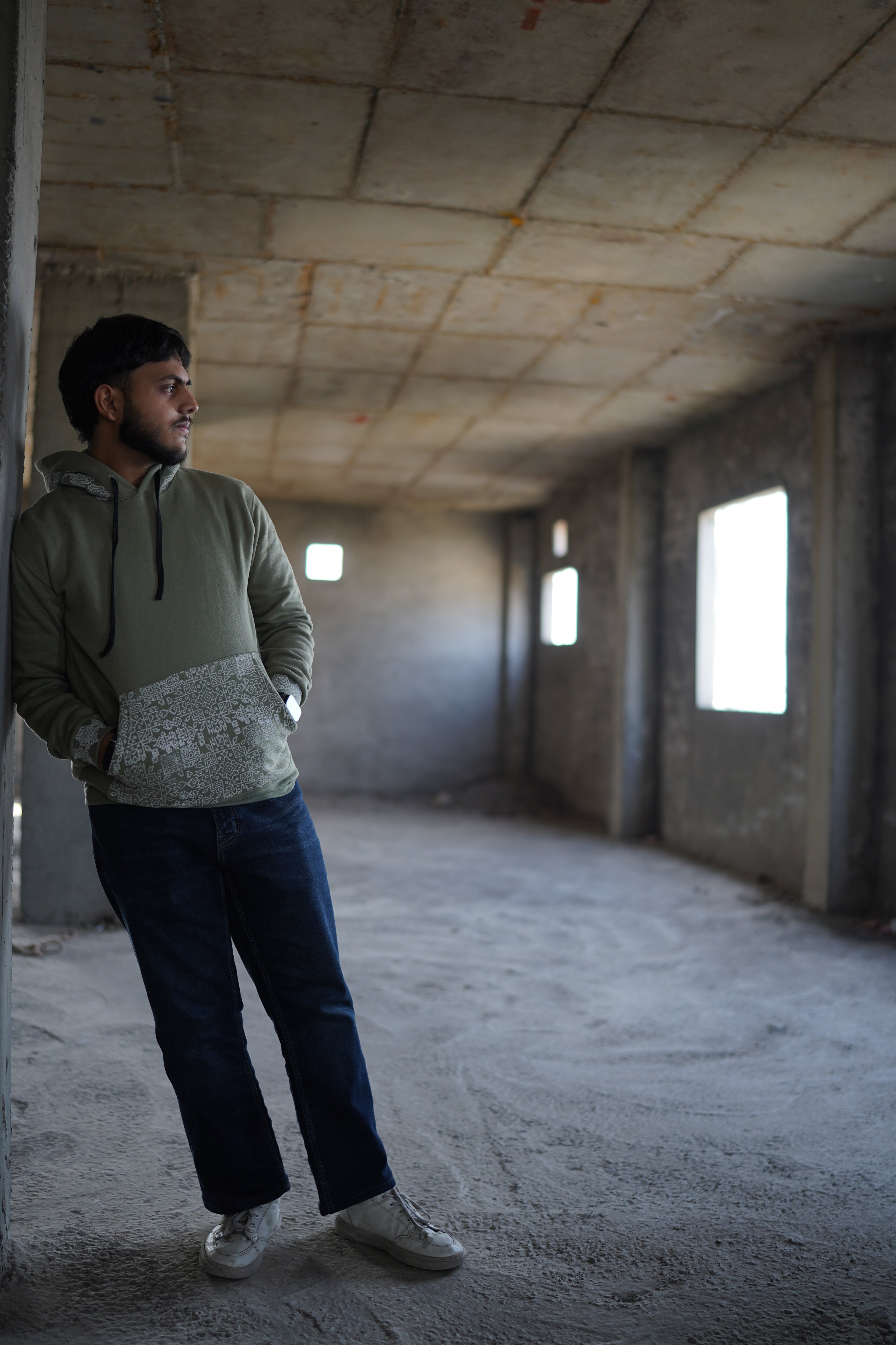 Olive Green Pehchan hoodie V