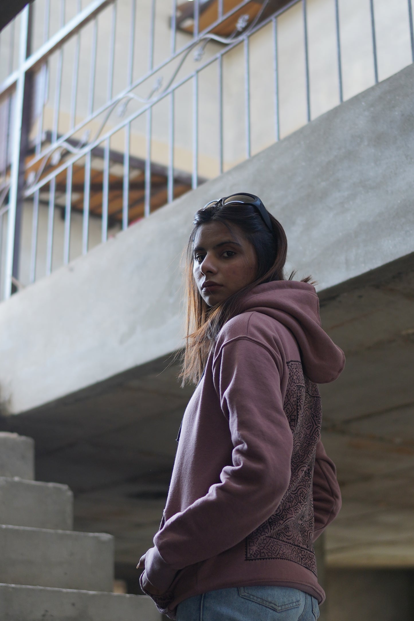 Mauve Pehchan hoodie IV