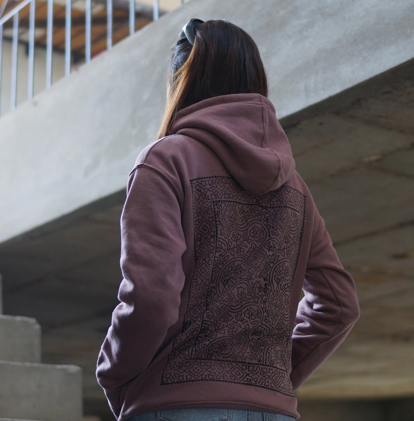Mauve Pehchan hoodie IV