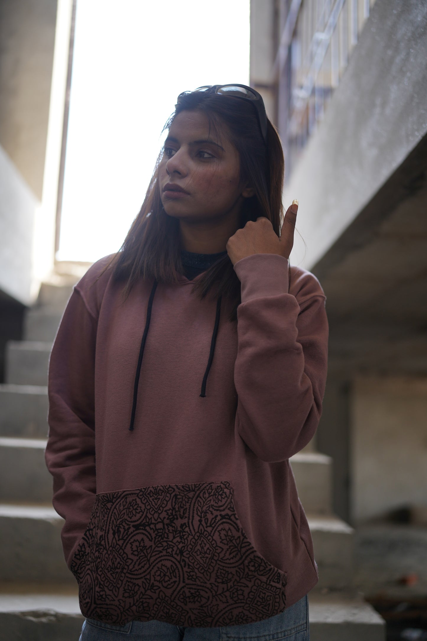 Mauve Pehchan hoodie IV