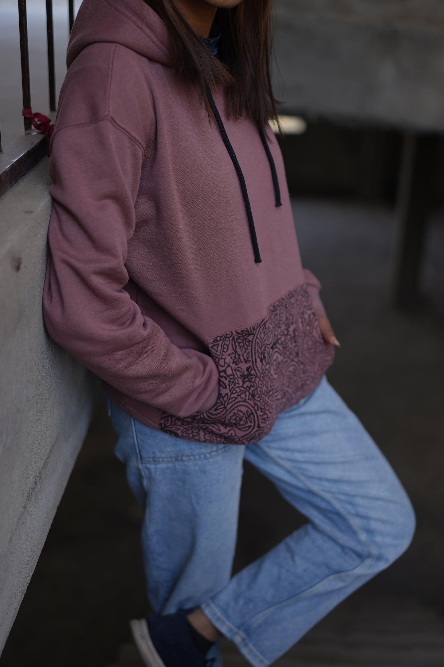 Mauve Pehchan hoodie IV