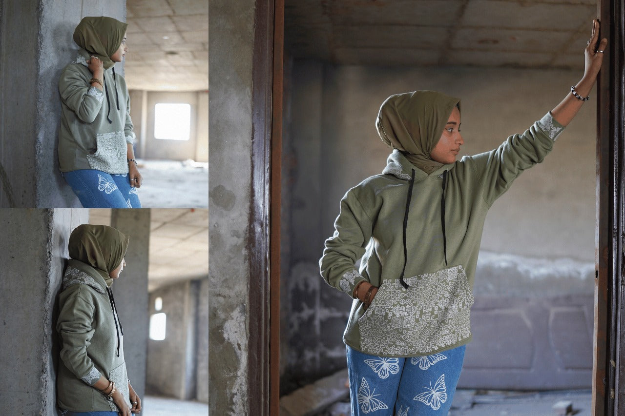 Olive Green Pehchan hoodie V