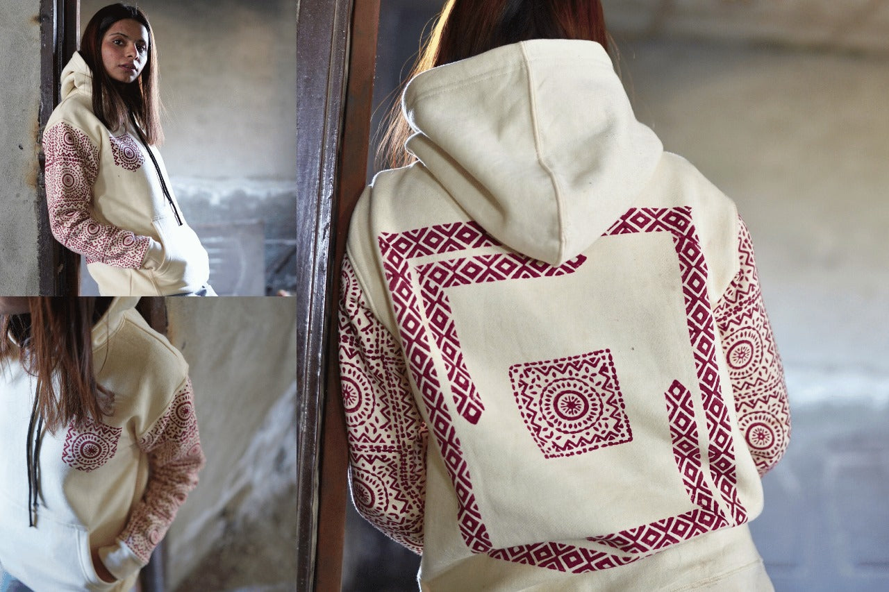 Cream color pehchan hoodie II